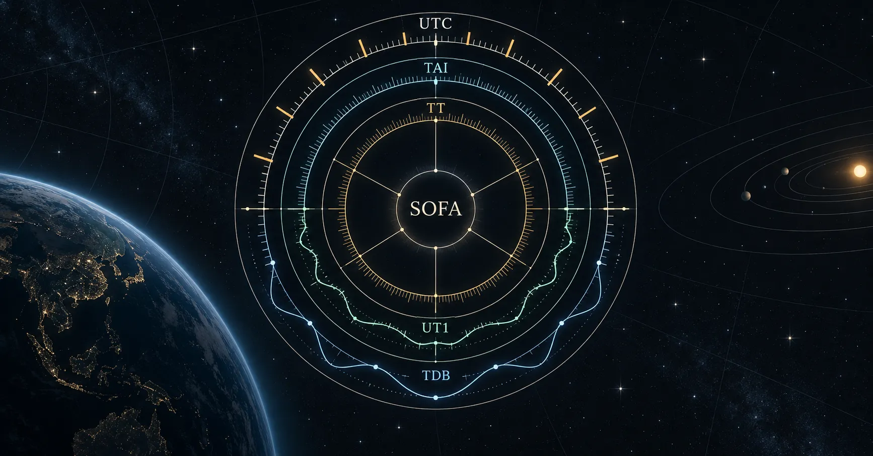 SOFA 天文时间尺度关系